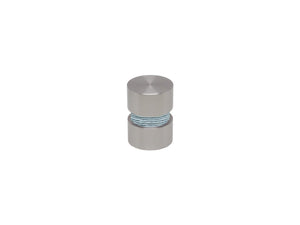 Groove finial in stainless steel for 19mm dia. curtain poles - twine