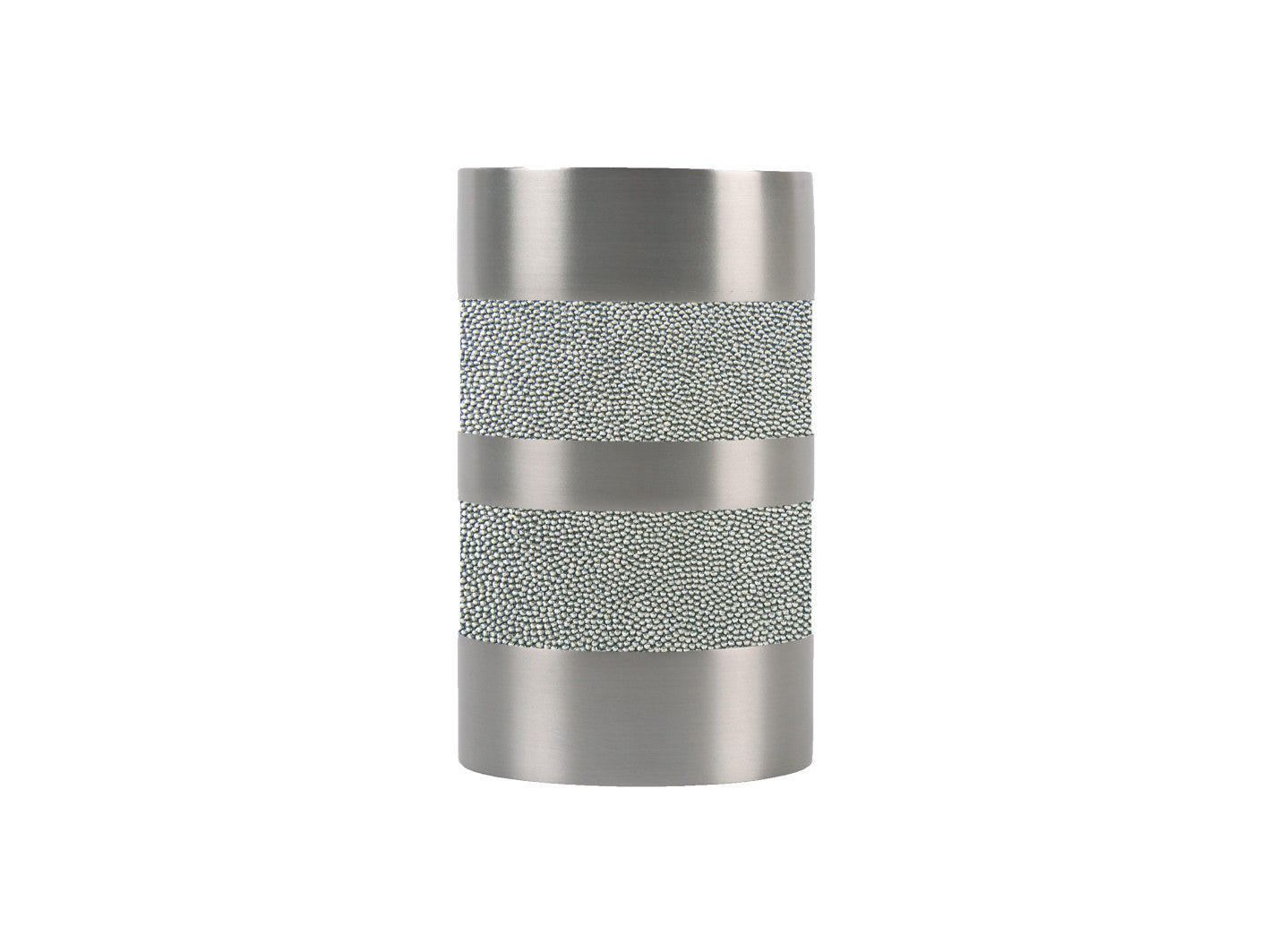 Moonlight blue large bobbin finial for 50mm curtain pole | Walcot House