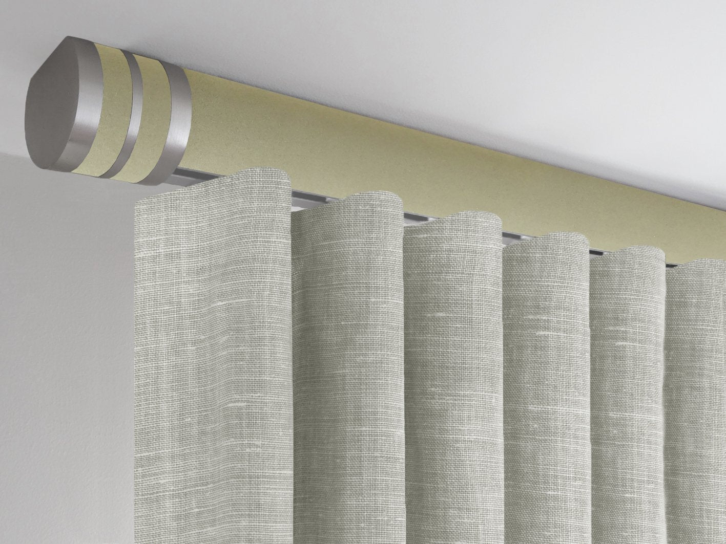 new acorn green ceiling fix curtain pole