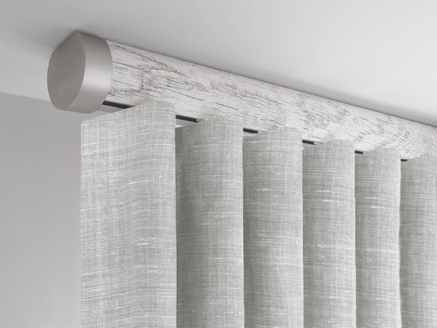 nordic white ceiling fix curtain pole