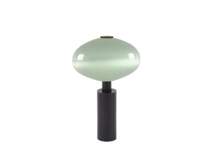 Glass moonstone finial in opal white | Walcot House 19mm collection