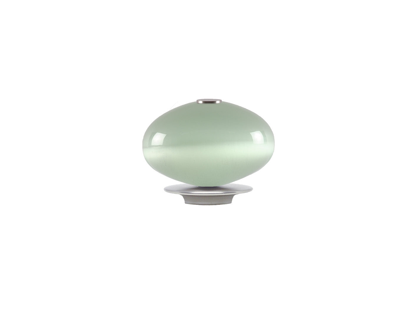 Glass moonstone finial in opal white | Walcot House 19mm collection