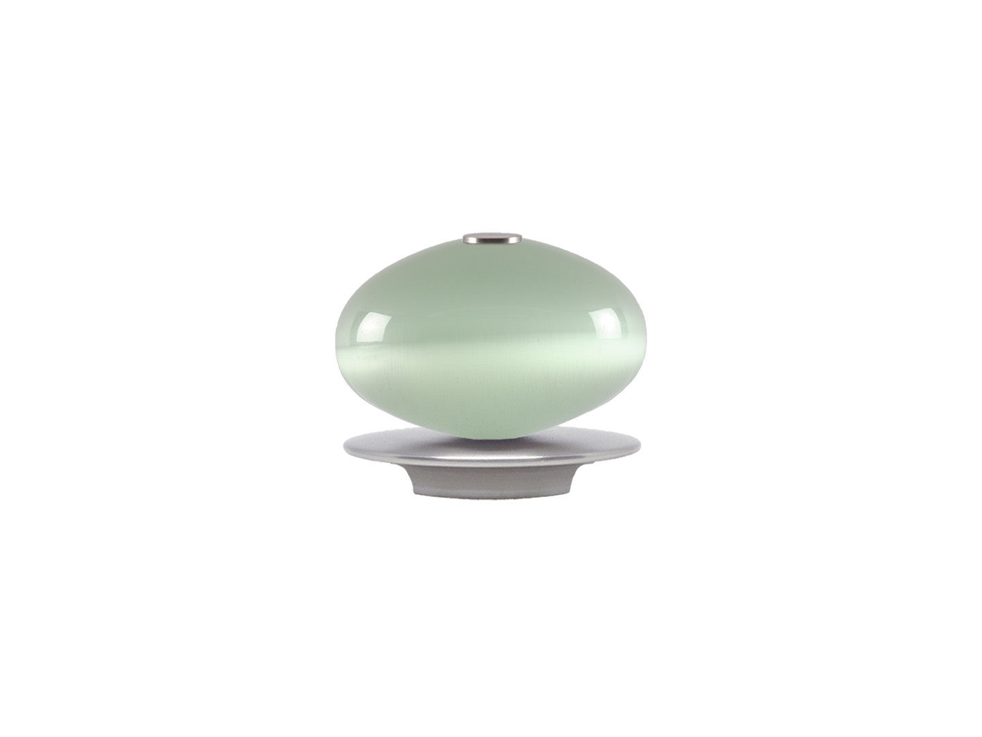 Glass moonstone finial in opal white | Walcot House 30mm collection