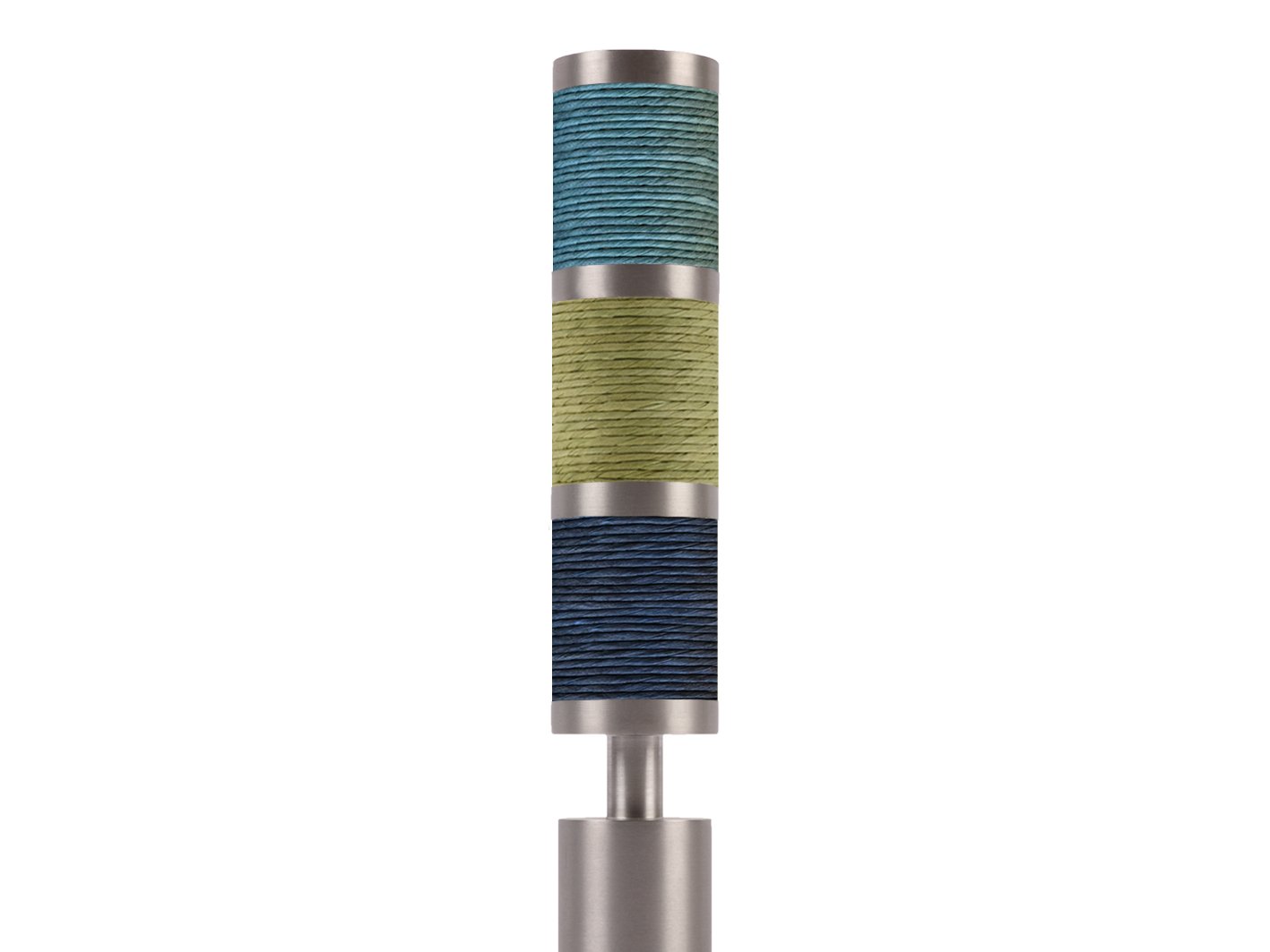 Colourful combination finials for 30mm stainless steel curtain poles by Walcot House