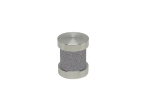 Oyster grey groove finial | Walcot House 30mm stainless steel collection