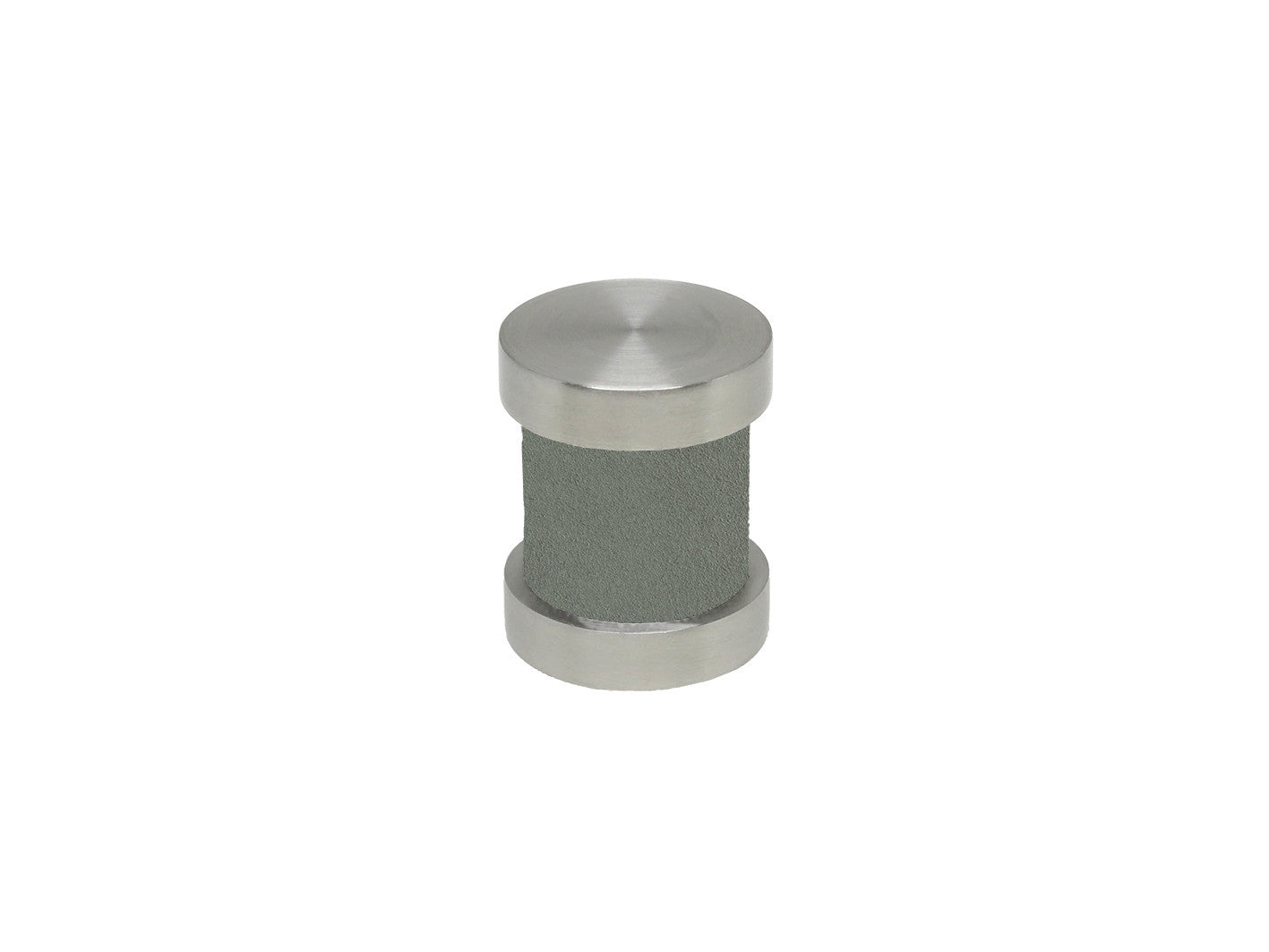 Slate grey groove finial | Walcot House 30mm stainless steel collection