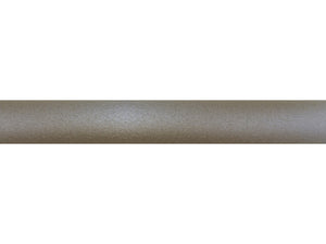 shimmering warm gunmetal wrapped and tracked curtain pole by Walcot House