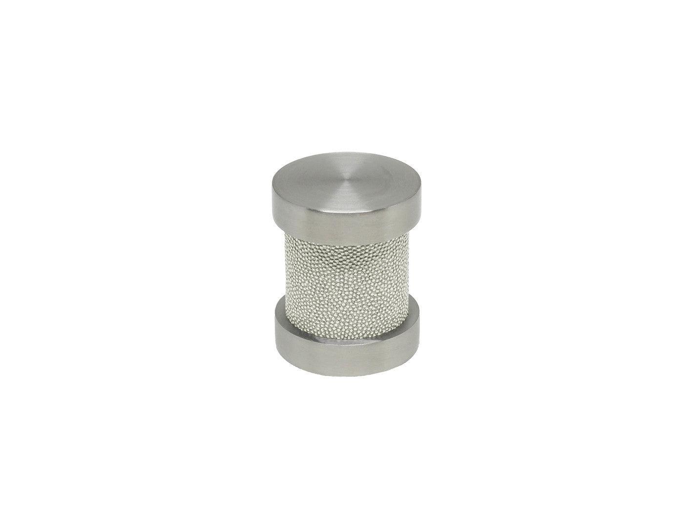White Pepper green groove finial | Walcot House 30mm stainless steel collection